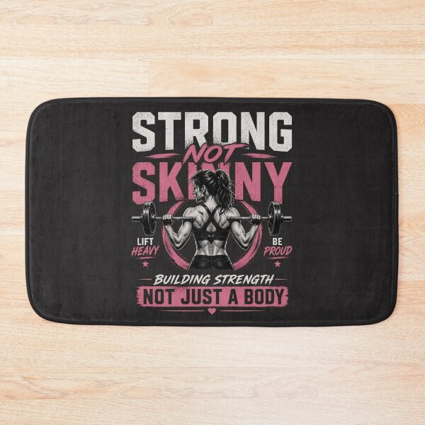 Item preview, Strong Not Skinny Women Gym Fitness Motivation Design designed and sold by Drip5.