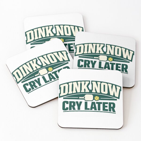 Item preview, Dink Now Cry Later Pickleball Humour T-Shirt Design designed and sold by The Daily Goods.
