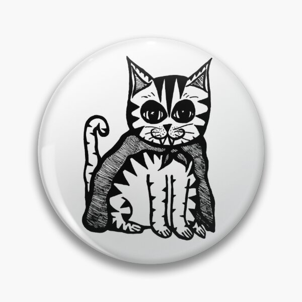 Item preview, Greyscale Kitty Cat Wearing Superhero Cape designed and sold by KayTurtless.