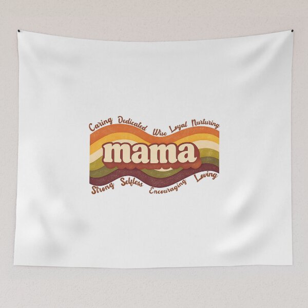 Item preview, Retro Mama Waves – Vintage Style designed and sold by LuveraxArt.