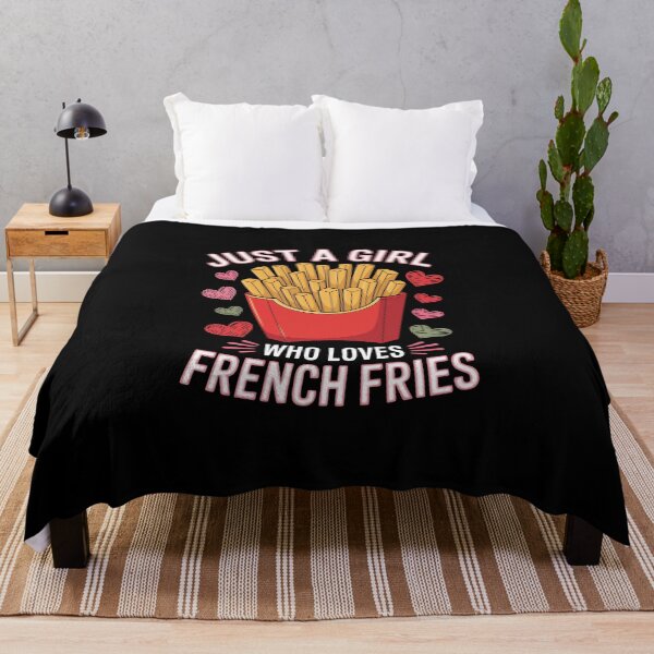 Item preview, Just a Girl Who Loves Fries designed and sold by jkrphoto.