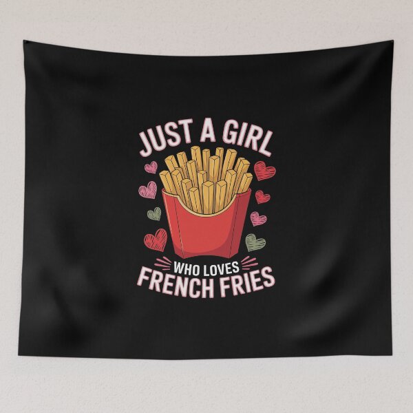 Item preview, Just a Girl Who Loves Fries designed and sold by jkrphoto.