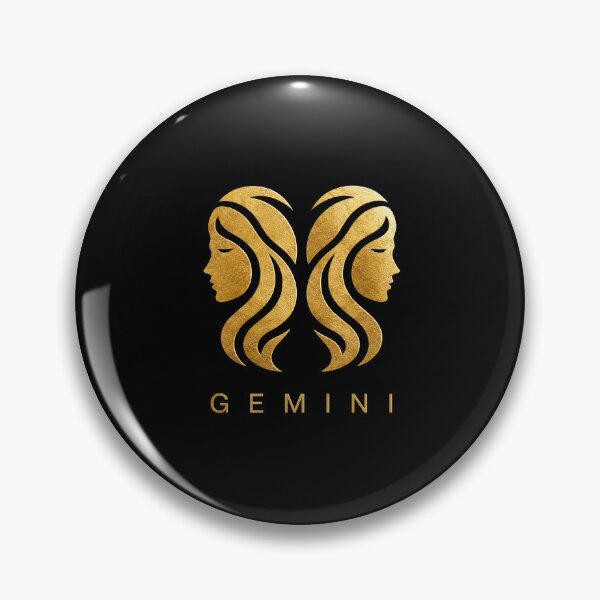 Item preview, GEMINI zodiac sign golden style designed and sold by CMYKStudio.