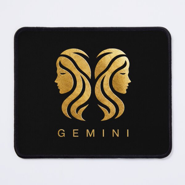Item preview, GEMINI zodiac sign golden style designed and sold by CMYKStudio.
