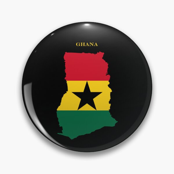 Item preview, Ghana Map Flag Silhouette West Africa Travel Pride Gift designed and sold by NTGUILTY.