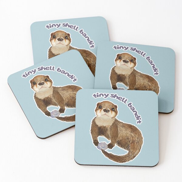 Item preview, Kelpie the Otter is a Tiny Shell Bandit designed and sold by Blackberries & Moss.