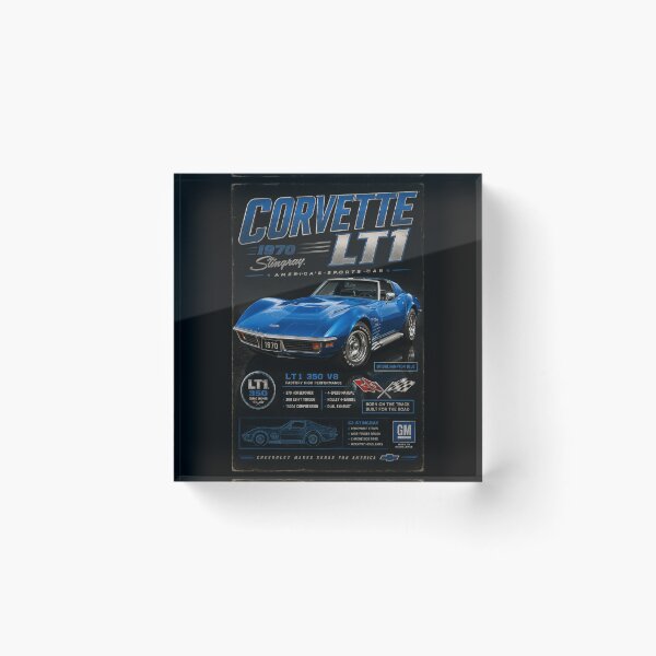 Item preview, 1970 Corvette LT1 Small Block High-Revving Classic Sports Car Vintage Art designed and sold by TheArtOfCar.