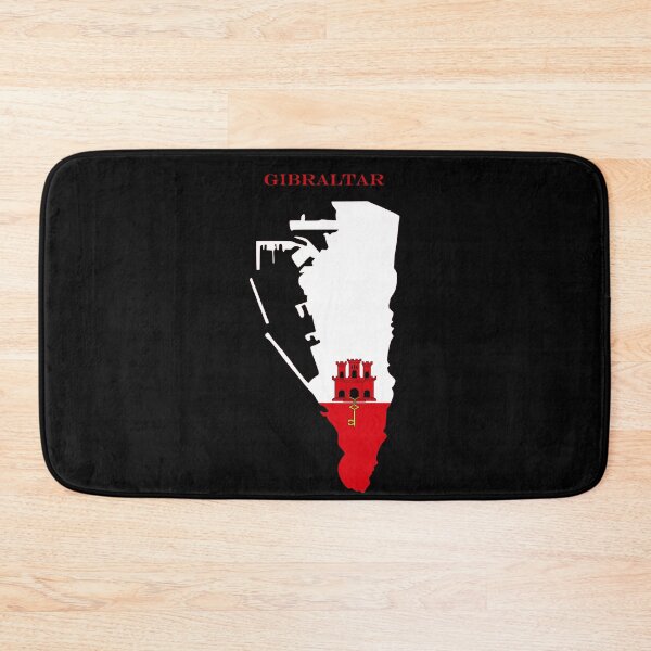 Item preview, Gibraltar Map Flag Silhouette Europe Travel Pride Gift designed and sold by NTGUILTY.