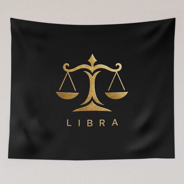 Item preview, LIBRA zodiac sign t-shirt golden style designed and sold by CMYKStudio.