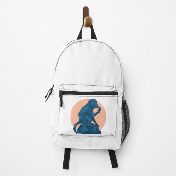 Item preview, Blue Thinking Monkey – Geometric Art for Philosophy Lovers designed and sold by bsbd-action.