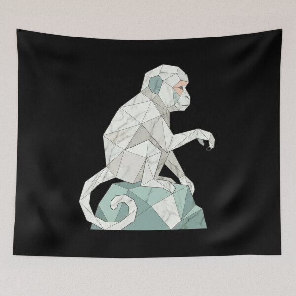 Item preview, Sitting Marble Monkey – Elegant Design for Interior Decoration designed and sold by bsbd-action.