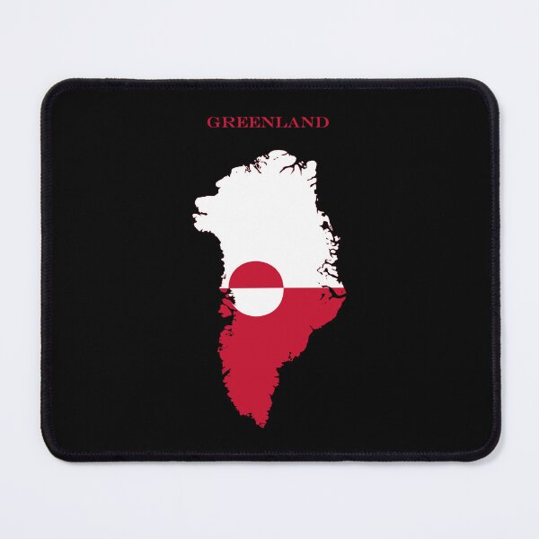 Item preview, Greenland Map Flag Silhouette Arctic Travel Pride Gift designed and sold by NTGUILTY.