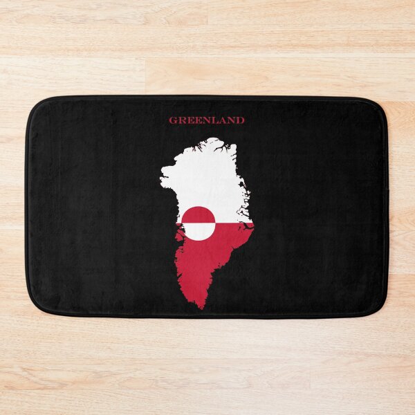 Item preview, Greenland Map Flag Silhouette Arctic Travel Pride Gift designed and sold by NTGUILTY.