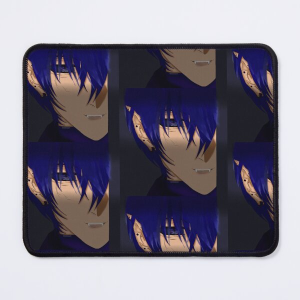 Item preview, Dark Blue Hair Anime Portrait | Emotional Aesthetic Art designed and sold by kerissfantasyart .