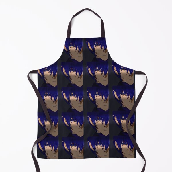 Item preview, Dark Blue Hair Anime Portrait | Emotional Aesthetic Art designed and sold by kerissfantasyart .
