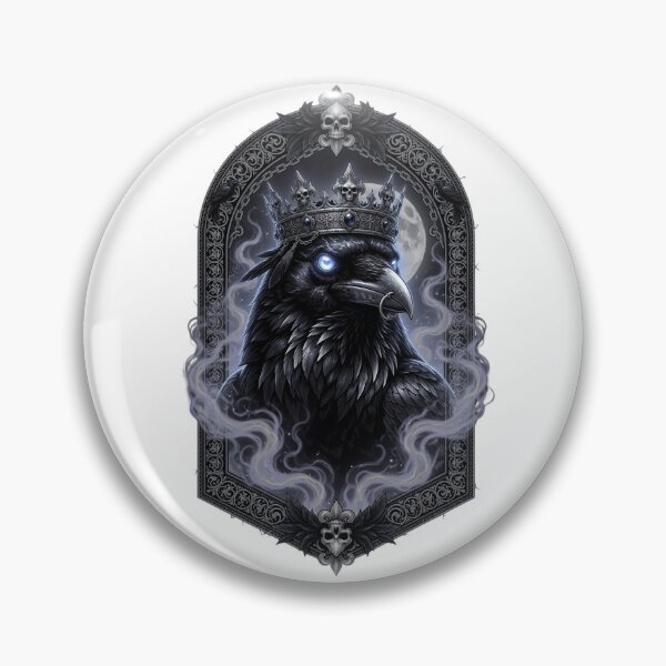 Item preview, Ghost Raven King Emblem designed and sold by KaioRosaArt.