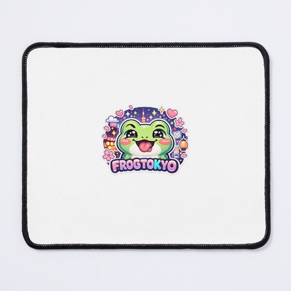 Item preview, Cute Kawaii Frog Tokyo Night City Sticker designed and sold by Cozy404Lab.