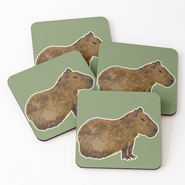 Item preview, Coconut the Capybara designed and sold by Blackberries & Moss.