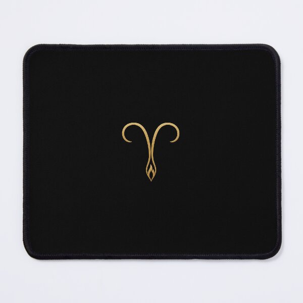 Item preview, Aries Protective Symbol – Minimalist Gold Astrological Logo designed and sold by breveindu.