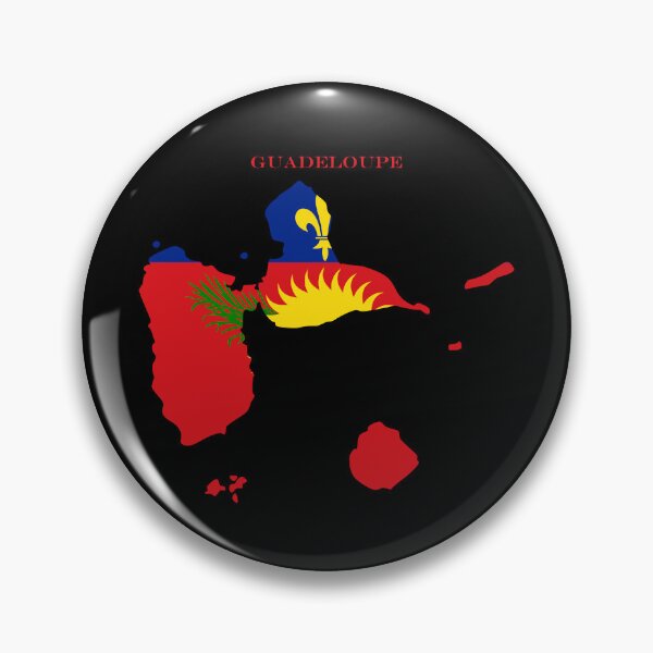 Item preview, Guadeloupe Map Flag Silhouette Caribbean Travel Pride Gift designed and sold by NTGUILTY.