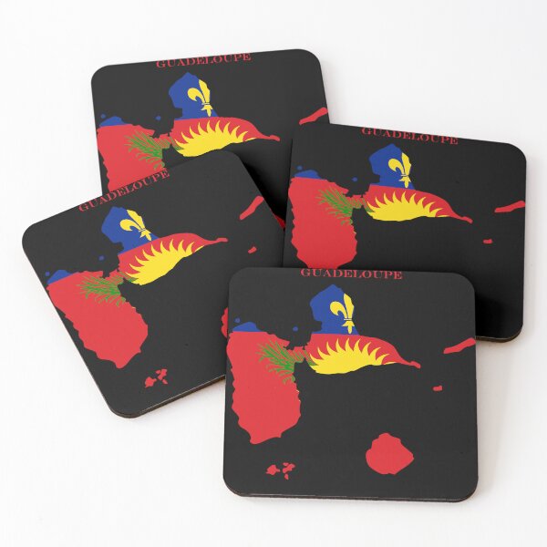 Item preview, Guadeloupe Map Flag Silhouette Caribbean Travel Pride Gift designed and sold by NTGUILTY.