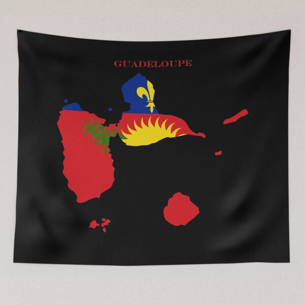 Item preview, Guadeloupe Map Flag Silhouette Caribbean Travel Pride Gift designed and sold by NTGUILTY.