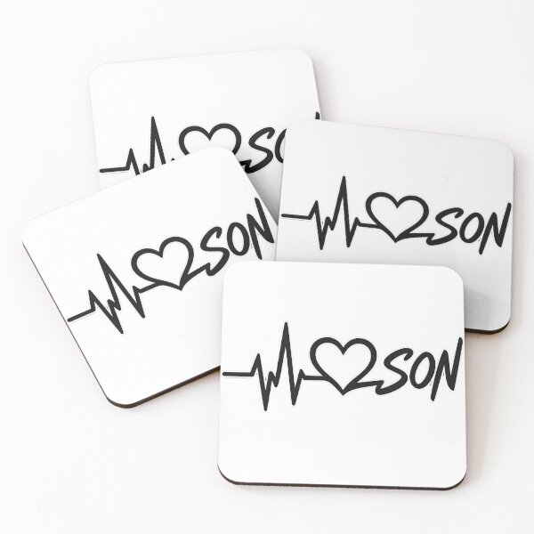 Item preview, My Heart Beats For Son Typography Art designed and sold by DN28.