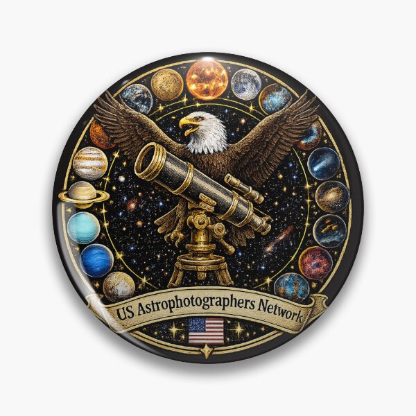 Item preview, US Astrophotographers Network Vintage Retro designed and sold by Atelier RLGS.