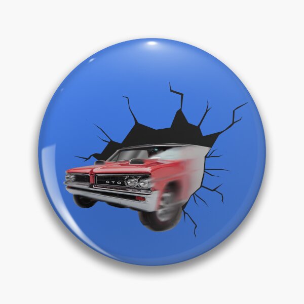 Item preview, FUNNY CLASSIC CARS, VINTAGE RED 1964 GTO, AMERICAN MUSCLE CARS designed and sold by classic car craze.