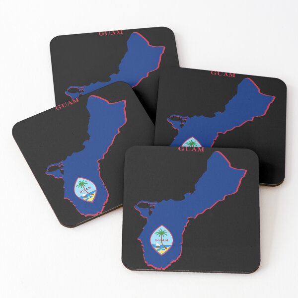 Item preview, Guam Map Flag Silhouette Pacific Travel Pride Gift designed and sold by NTGUILTY.