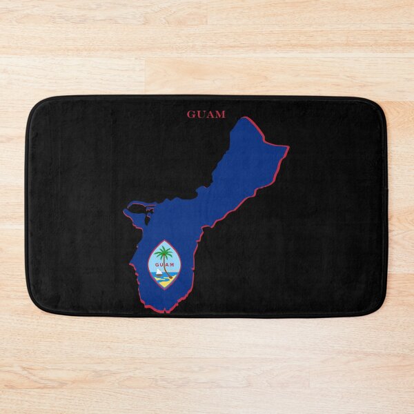 Item preview, Guam Map Flag Silhouette Pacific Travel Pride Gift designed and sold by NTGUILTY.