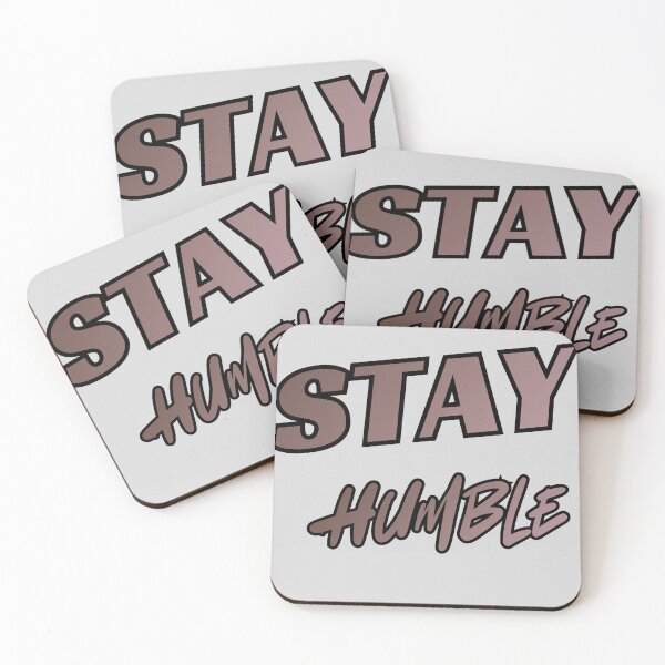 Item preview,  Stay Humble Bold Retro Typography Mauve Quote Print designed and sold by Extremeallie.
