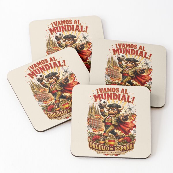 Item preview, Spain World Cup 2026 Bull Fan Art designed and sold by Retro Arabica.