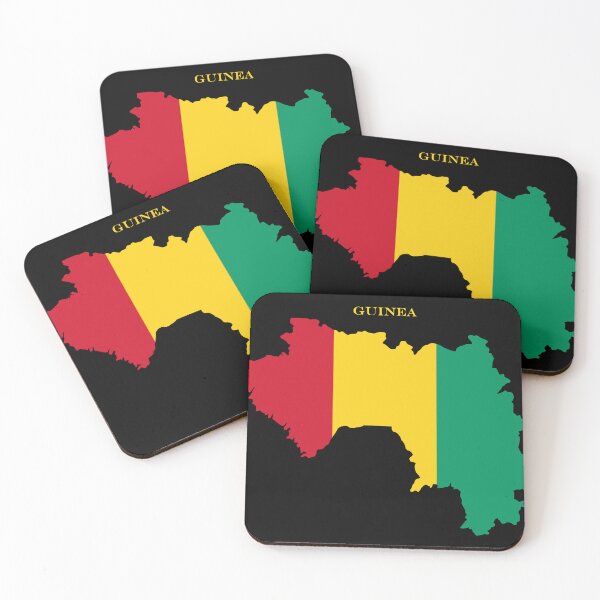 Item preview, Guinea Map Flag Silhouette West Africa Travel Pride Gift designed and sold by NTGUILTY.
