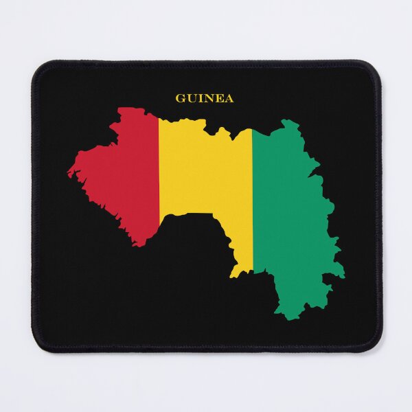 Item preview, Guinea Map Flag Silhouette West Africa Travel Pride Gift designed and sold by NTGUILTY.