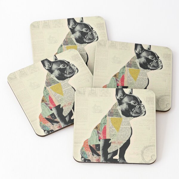 Item preview, French Bulldog puppy dog collage designed and sold by MendaciousMina.
