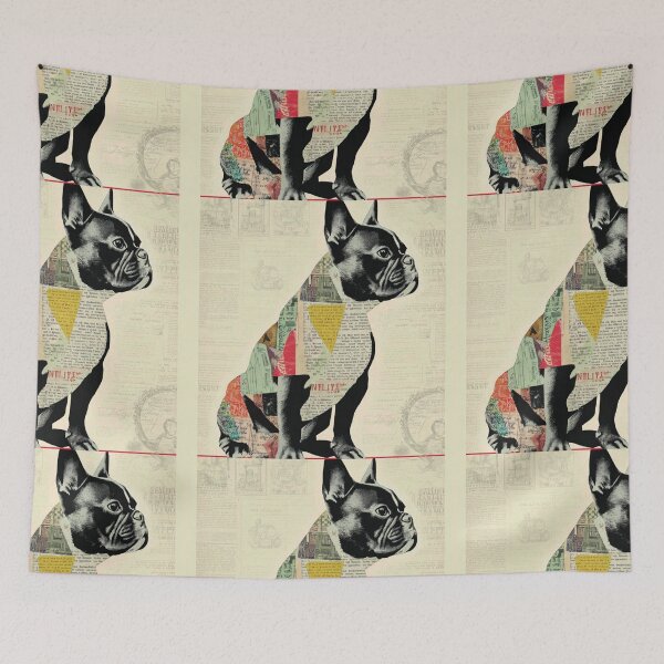 Item preview, French Bulldog puppy dog collage designed and sold by MendaciousMina.