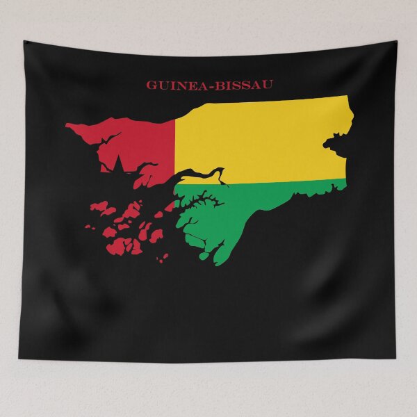 Item preview, Guinea-Bissau Map Flag Silhouette West Africa Travel Pride Gift designed and sold by NTGUILTY.