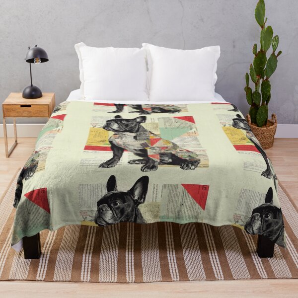 Item preview, French Bulldog puppy dog collage designed and sold by MendaciousMina.