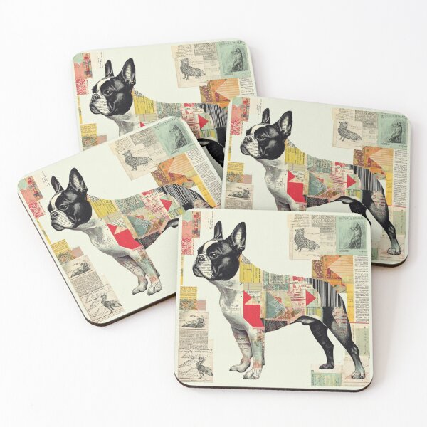 Item preview, French Bulldog puppy dog collage designed and sold by MendaciousMina.