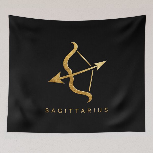 Item preview, SAGITTARIUS zodiac sign t-shirt golden style designed and sold by CMYKStudio.