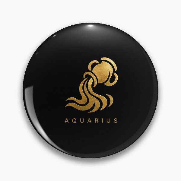 Item preview, AQUARIUS zodiac sign t-shirt golden style designed and sold by CMYKStudio.
