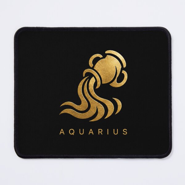Item preview, AQUARIUS zodiac sign t-shirt golden style designed and sold by CMYKStudio.