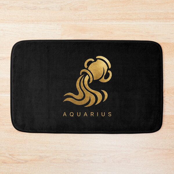 Item preview, AQUARIUS zodiac sign t-shirt golden style designed and sold by CMYKStudio.