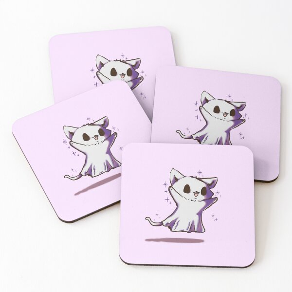 Item preview, Adorable Spooky Ghost Cat Critter designed and sold by Critter Cuties Art.