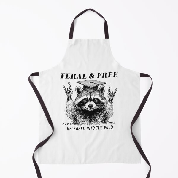 Item preview, Feral and Free 2026 Shirt Funny Graduation Tee Senior 2026 Outfit Chaos Aesthetic Grad Gift designed and sold by LessIsLoud.