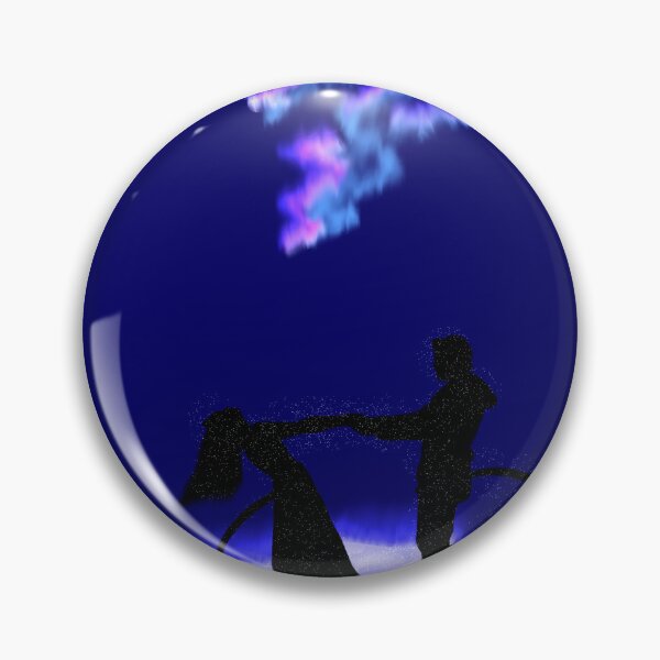 Item preview, Dark couple Moon Love – Galaxy Silhouette Couple Art designed and sold by kerissfantasyart .