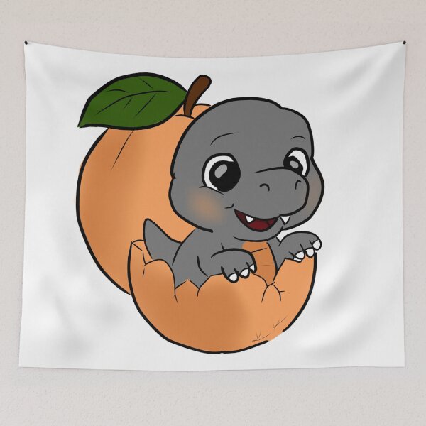 Item preview, Peachy T-Rex baby designed and sold by WriterVengeLab.