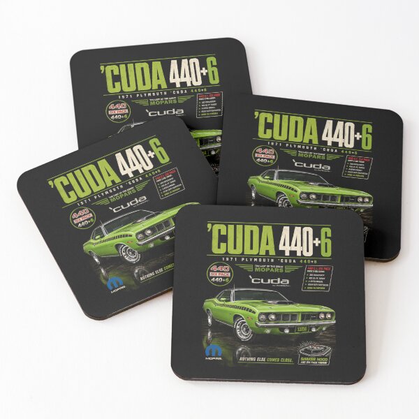 Item preview, 1971 Plymouth 'Cuda 440 Six-Pack Classic Mopar E-Body Muscle Car Art designed and sold by TheArtOfCar.