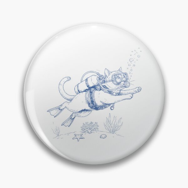 Item preview, Scuba Cat designed and sold by JessArty ⭐⭐⭐⭐⭐.